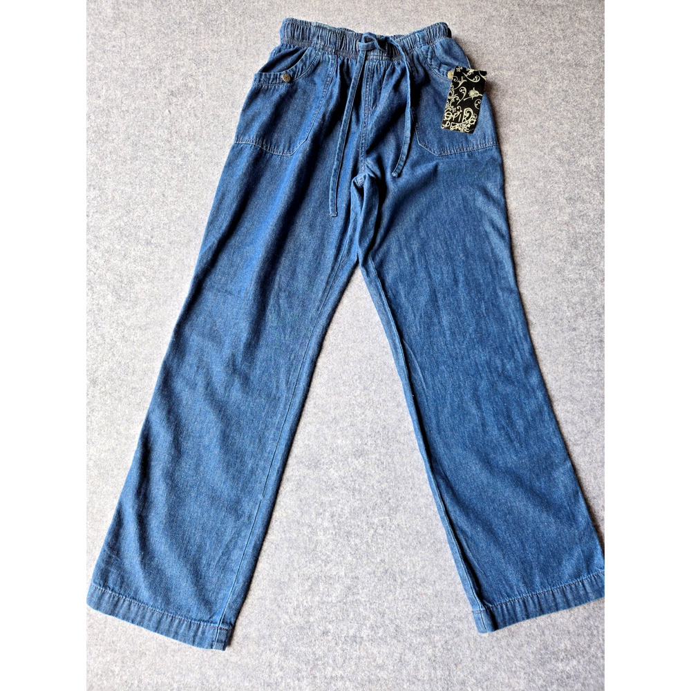 Erika Petite Women's Pants Everly Pull On Size PS Elastic Waist with Draw String